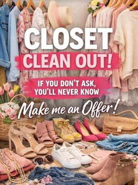 Closet Clean Out! Spring Sale! Make a bundle! Make an offer!